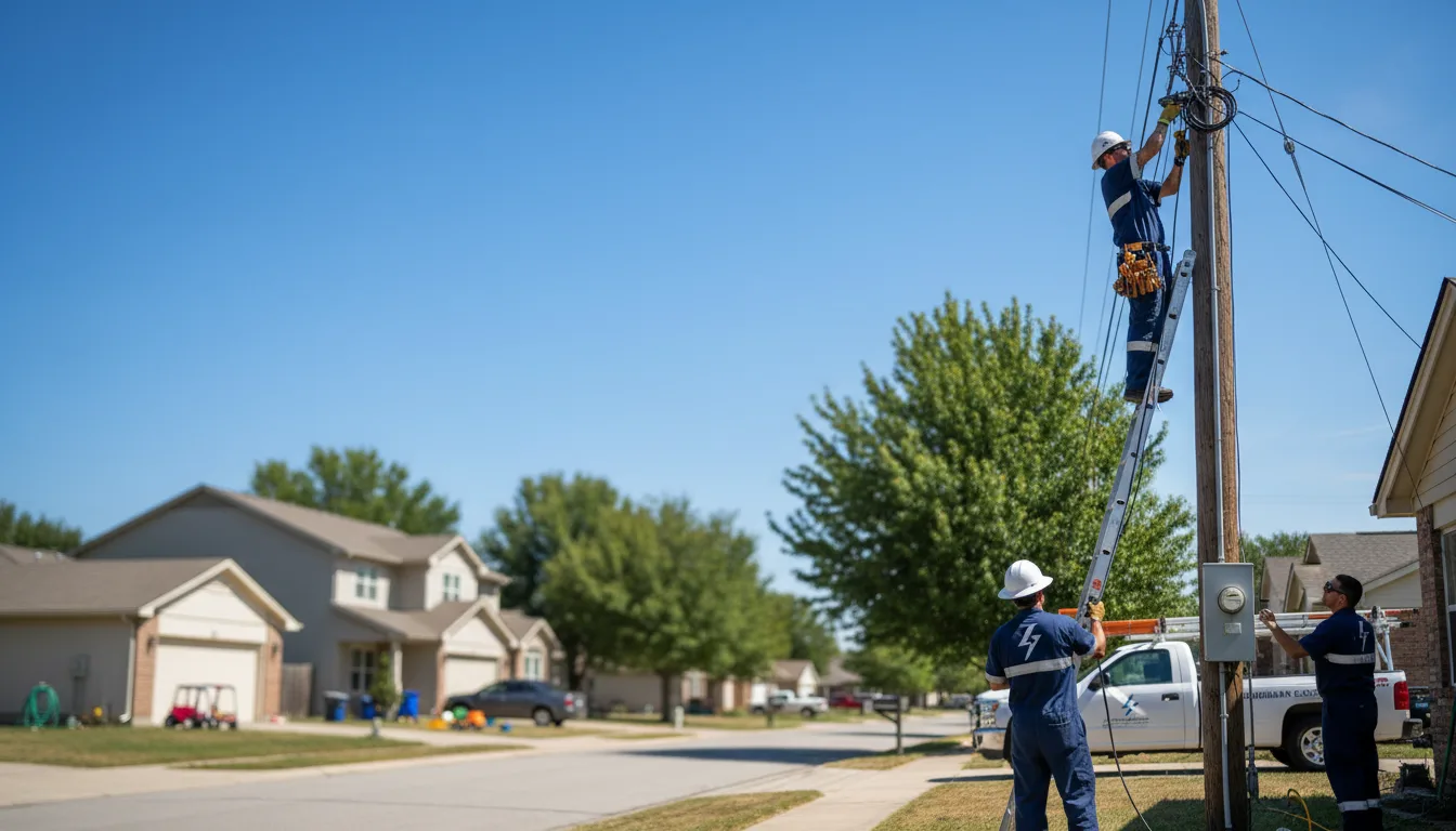 Residential electrician providing installation services in Correll, MN